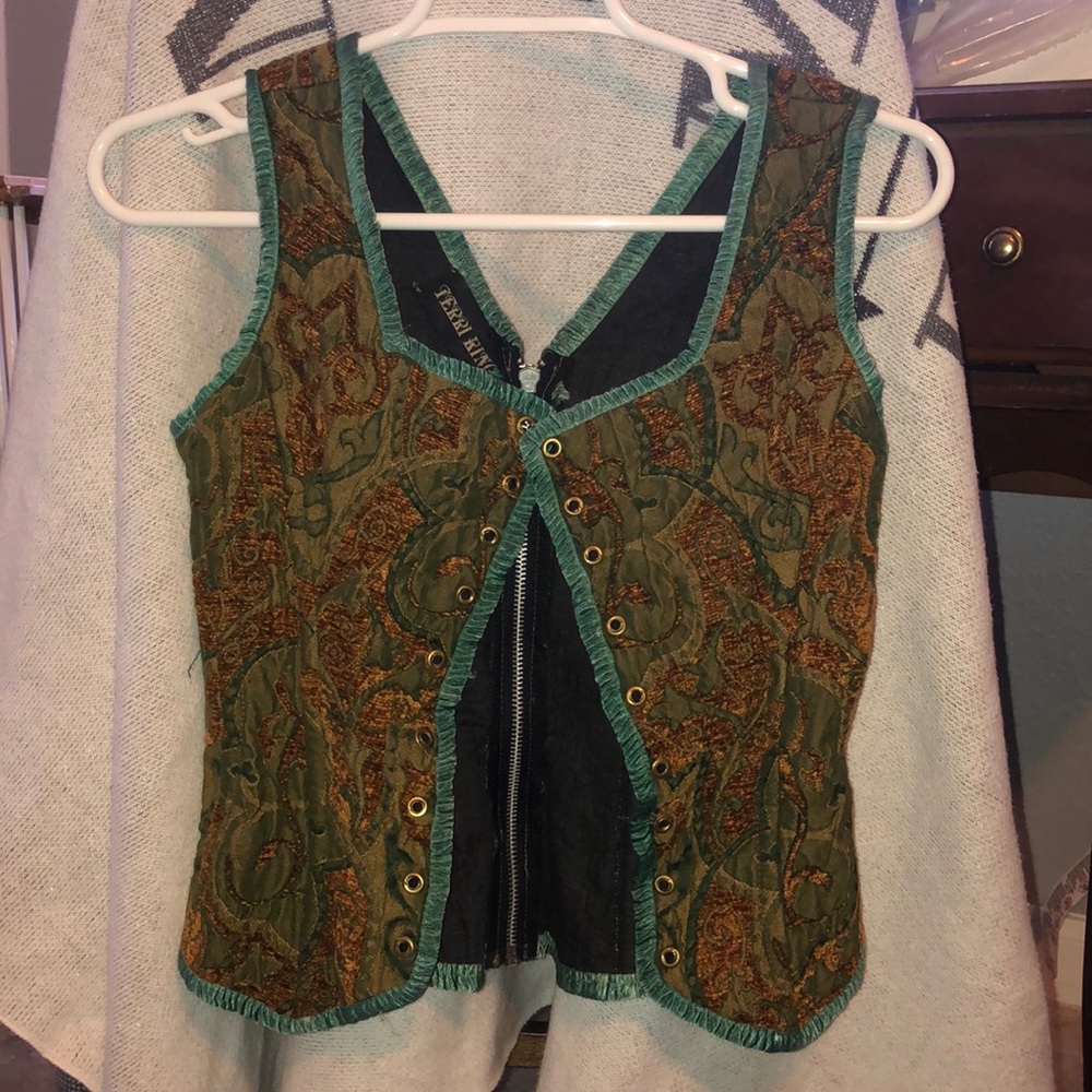 Green and Brown Corset